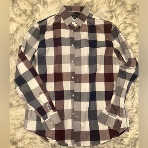 L (modern fit)express button up